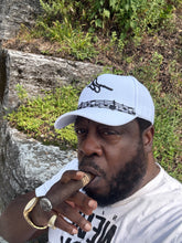 Cargar imagen en el visor de la galería, BLING NATION-HIP HOP ROCK- Black Musical Notes w/Black Rhinestones- Custom Designed Baseball Hat