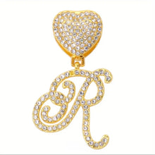 Load image into Gallery viewer, Initialize THIS!!- Zircon/Silver Plated Tennis Necklace With Initial Pendant