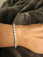 Load image into Gallery viewer, Tennis "LOVE"- Moissanite Tennis Bracelet, S925