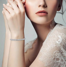 Load image into Gallery viewer, Tennis "LOVE"- Moissanite Tennis Bracelet, S925