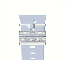 Load image into Gallery viewer, Watch Me BLING! Silver/Rhinestones