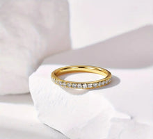 Load image into Gallery viewer, Band Of Gold- Moissanite Band/S925
