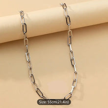 Cargar imagen en el visor de la galería, BOLD In Clips/ Stainless Steel Paperclip Necklace/ Silver
