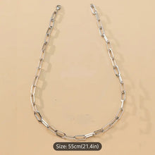 Cargar imagen en el visor de la galería, BOLD In Clips/ Stainless Steel Paperclip Necklace/ Silver
