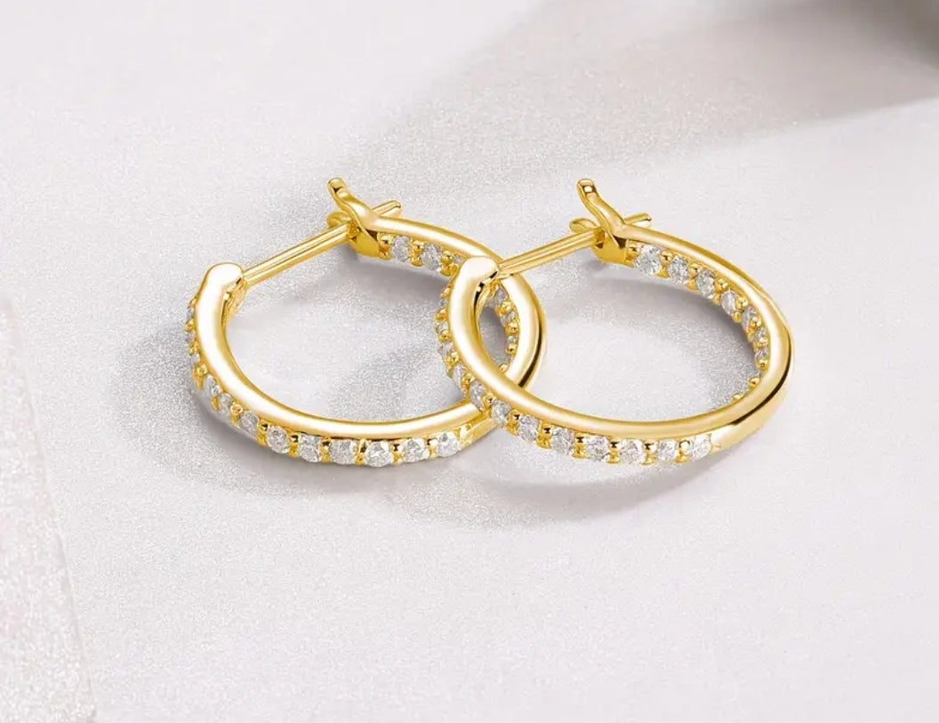 Island Life- Moissanite/S925 Hoops