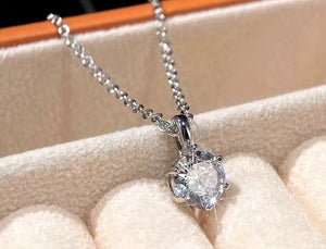 Starlight-Round Zircon Pendant
