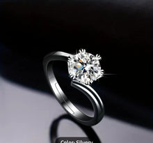 Load image into Gallery viewer, SNOWFLAKE- Moissanite Engagement Ring

