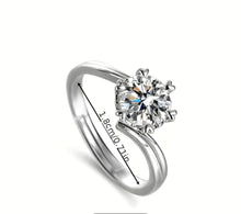 Load image into Gallery viewer, SNOWFLAKE- Moissanite Engagement Ring
