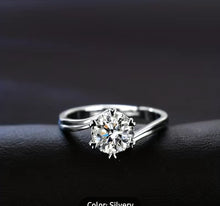 Load image into Gallery viewer, SNOWFLAKE- Moissanite Engagement Ring
