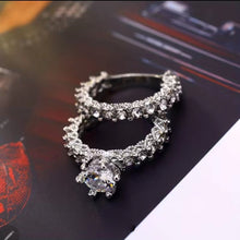 Load image into Gallery viewer, THE SCARLETT- 2pc Round Crystal Zircon Ring
