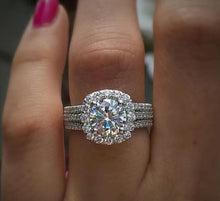 Load image into Gallery viewer, THE MONIQUE-Micro Pave 3 row Zircon Ring
