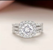 Load image into Gallery viewer, THE MONIQUE-Micro Pave 3 row Zircon Ring
