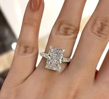 Load image into Gallery viewer, The Agatha- Radiant Cut Zircon/Silver Plated
