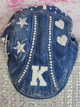 Load image into Gallery viewer, All That BLING!!- Denim w/Rhinestones Custom Hat

