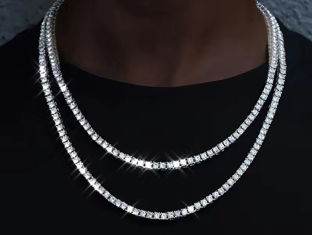 Tennis Anyone? - Moissanite Tennis Necklace