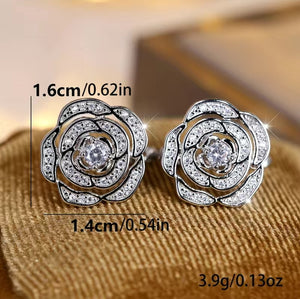 GARDEN APPEAL- Zircon Floral Post Studs