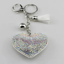 Load image into Gallery viewer, Heart KEYper- Rhinestone Keychain
