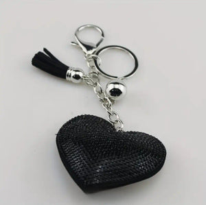 Heart KEYper- Rhinestone Keychain