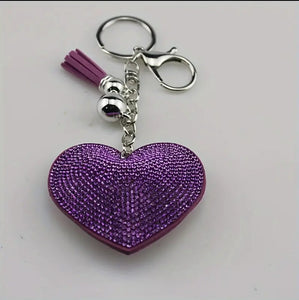 Heart KEYper- Rhinestone Keychain