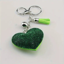 Load image into Gallery viewer, Heart KEYper- Rhinestone Keychain
