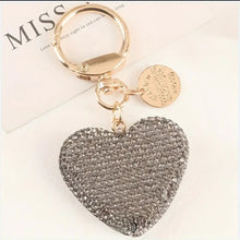 Load image into Gallery viewer, Hearts BLING- Rhinestone/Key Chain
