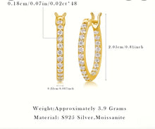 Load image into Gallery viewer, Island Life- Moissanite/S925 Hoops
