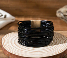 Load image into Gallery viewer, Layered Up- Multi-Layered Leather Bracelet
