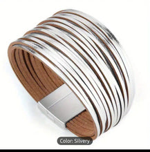 Load image into Gallery viewer, Layered Up- Multi-Layered Leather Bracelet
