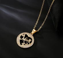 Cargar imagen en el visor de la galería, My MOM, My HEART- Zircon/18K Gold Plated
