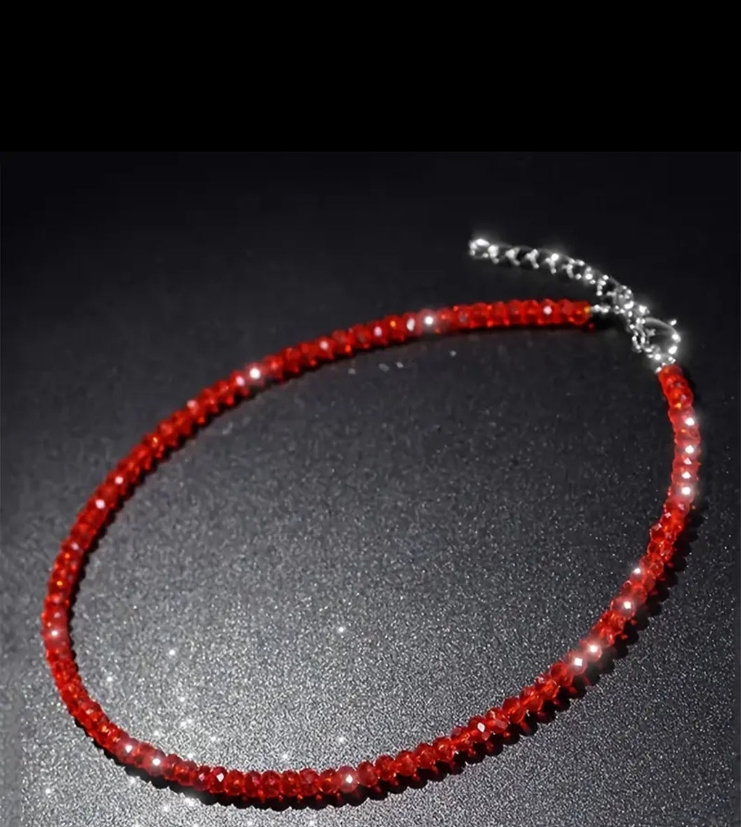 Simply Charming- Crystal  Bead Choker