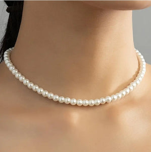 Socialite It Is- Faux Pearl Necklace