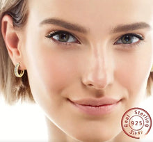 Load image into Gallery viewer, Spring Time In New York- Moissanite/S925 Huggies
