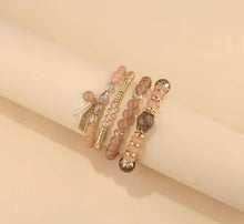 Load image into Gallery viewer, Sweet TEA- Champagne MultiLayer Glass/Crystal Beads
