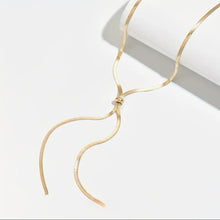 Load image into Gallery viewer, Tassel Love- Stainless Steel/Snake Bone Chain
