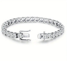 Load image into Gallery viewer, Tennis &quot;LOVE&quot;- Moissanite Tennis Bracelet, S925
