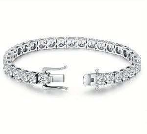 Tennis "LOVE"- Moissanite Tennis Bracelet, S925