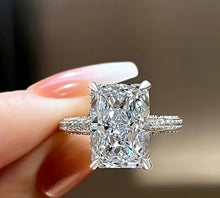 Load image into Gallery viewer, The Agatha- Radiant Cut Zircon/Silver Plated
