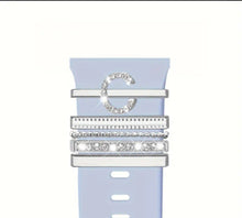 Load image into Gallery viewer, Watch Me BLING! Silver/Rhinestones
