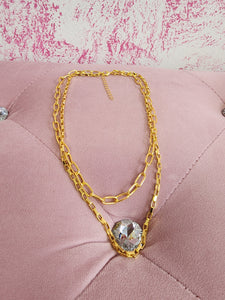 YOU Rule- Clavicle Chain Necklace/ Stainless Steel