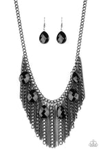 Cargar imagen en el visor de la galería, Vixen Conviction- Gunmetal Necklace And Earrings
