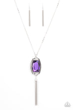 Load image into Gallery viewer, Timeless Talisman- Purple Necklace And Earrings

