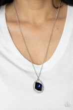Cargar imagen en el visor de la galería, Undiluted Dazzle- Blue Necklace And Earrings
