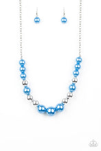 Cargar imagen en el visor de la galería, Take Note- Blue/ Silver Necklace And Earrings

