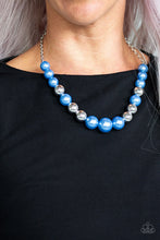 Cargar imagen en el visor de la galería, Take Note- Blue/ Silver Necklace And Earrings
