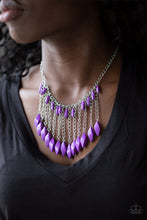 Cargar imagen en el visor de la galería, Venturous Vibes- Purple Necklace And Earrings
