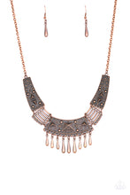 Load image into Gallery viewer, Steer It Up- Copper Necklace And Earrings
