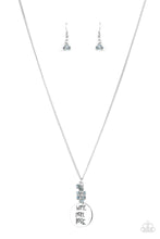 Cargar imagen en el visor de la galería, Words To Live By- Silver/ Blue Necklace And Earrings
