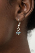 Cargar imagen en el visor de la galería, Words To Live By- Silver/ Blue Necklace And Earrings
