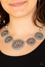 Cargar imagen en el visor de la galería, Written In The Star Lilies- Orange Necklace And Earrings
