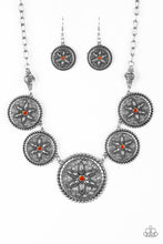 Cargar imagen en el visor de la galería, Written In The Star Lilies- Orange Necklace And Earrings
